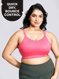 Multiway Adjustable High Impact Bounce Control Padded Sports Bra NYK908 Jet Black | sb09 - view 12