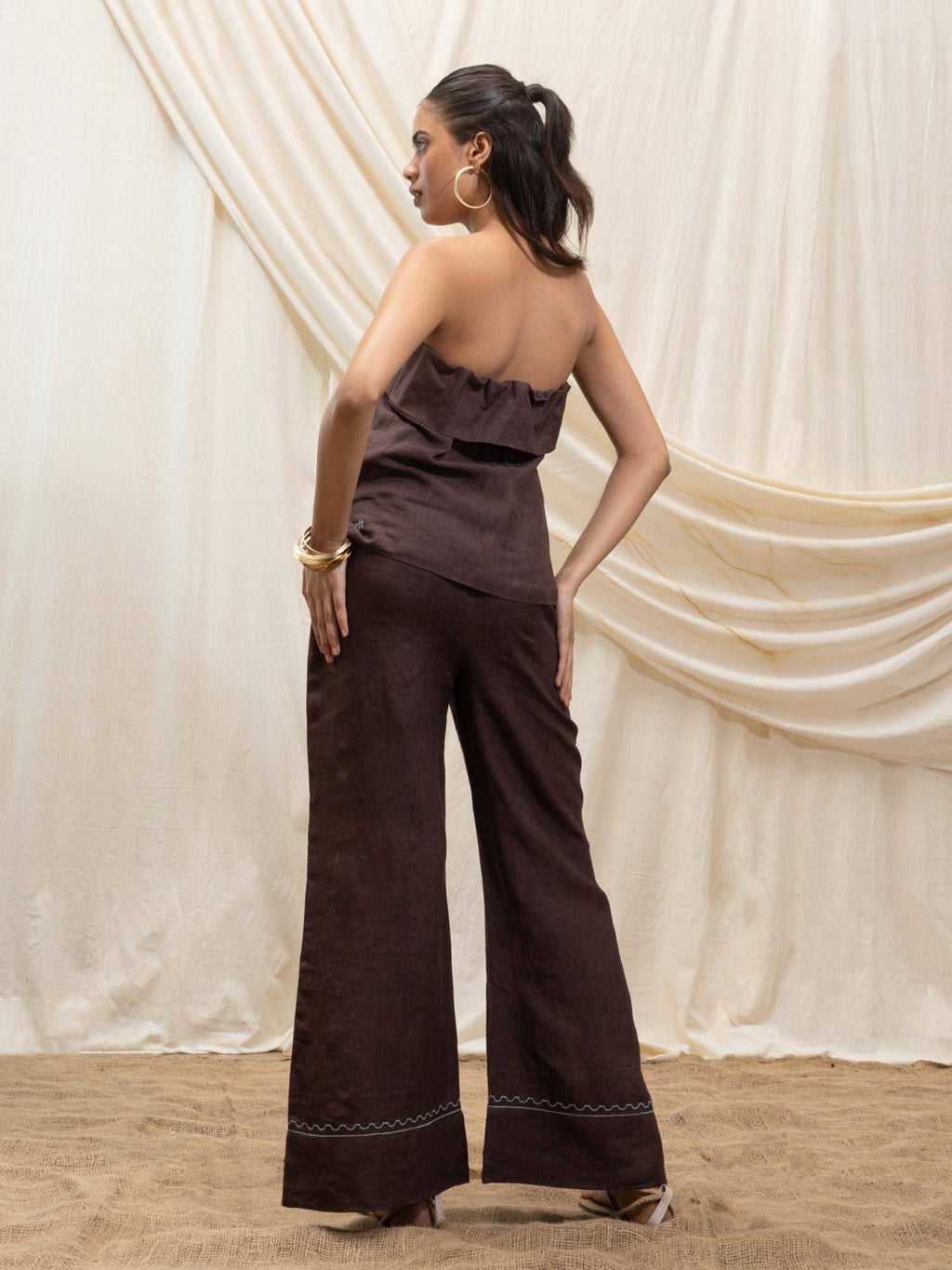 Brown Overlay Tube Top | TT90 - view 3