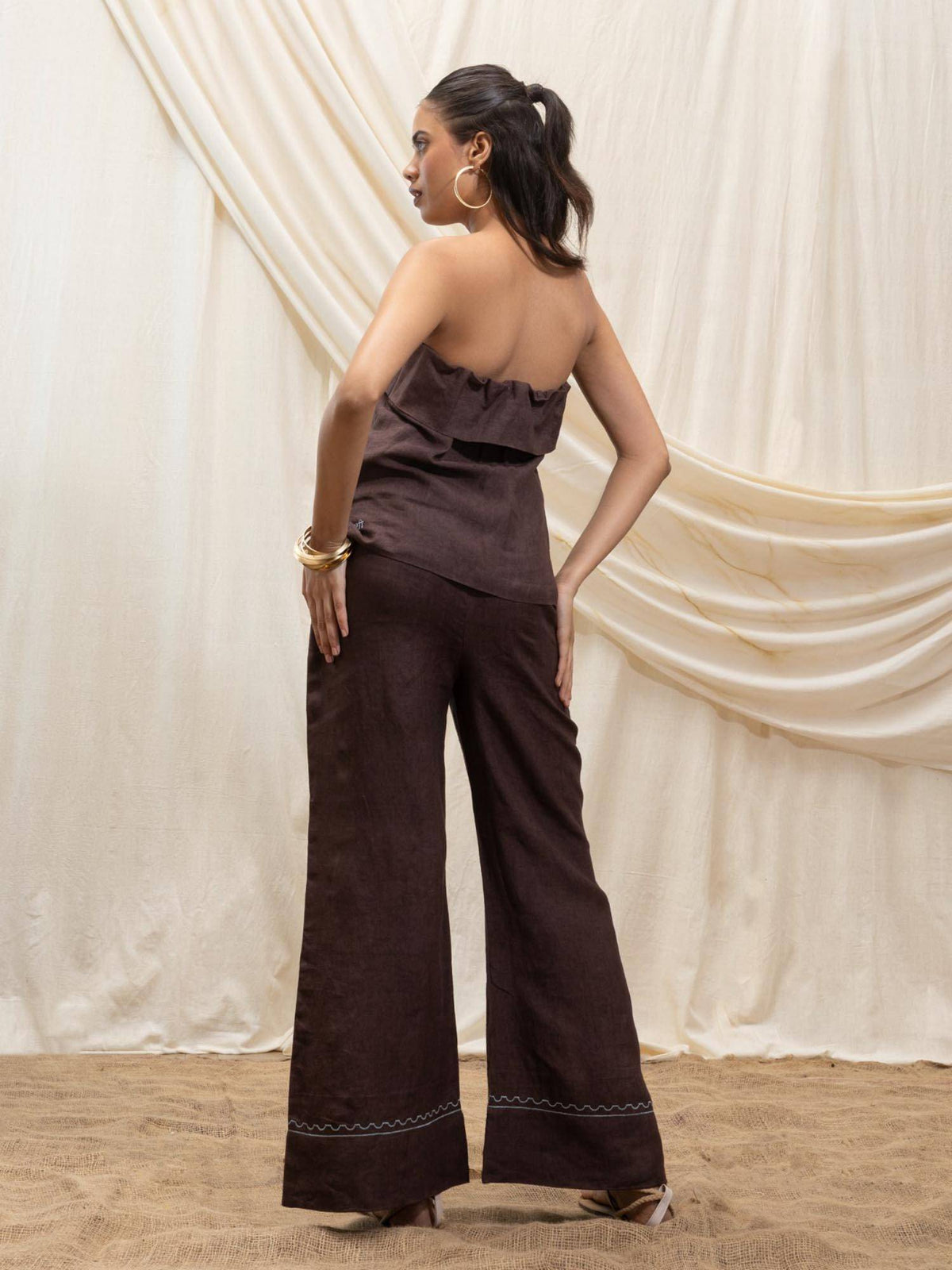 Brown Overlay Tube Top | TT90 - view 3