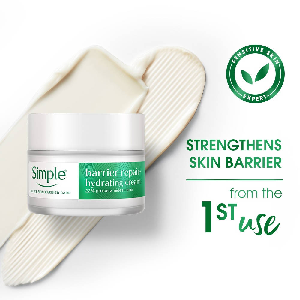 Barrier Repair + Hydrating Cream With 22% Ceramide Boosters, Moisturiser, For Sensitive Skin | FC3 - view 1