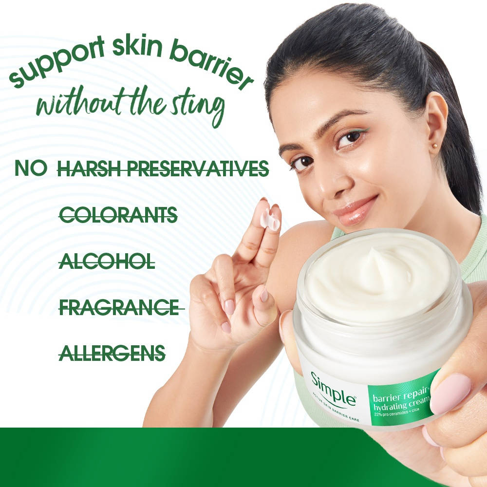 Barrier Repair + Hydrating Cream With 22% Ceramide Boosters, Moisturiser, For Sensitive Skin | FC3 - view 4