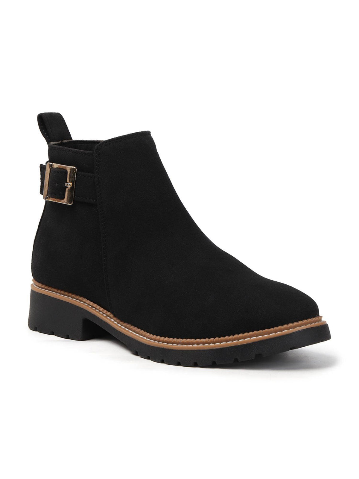 Women Dark Brown Buckled Boots | BT61 - view 12