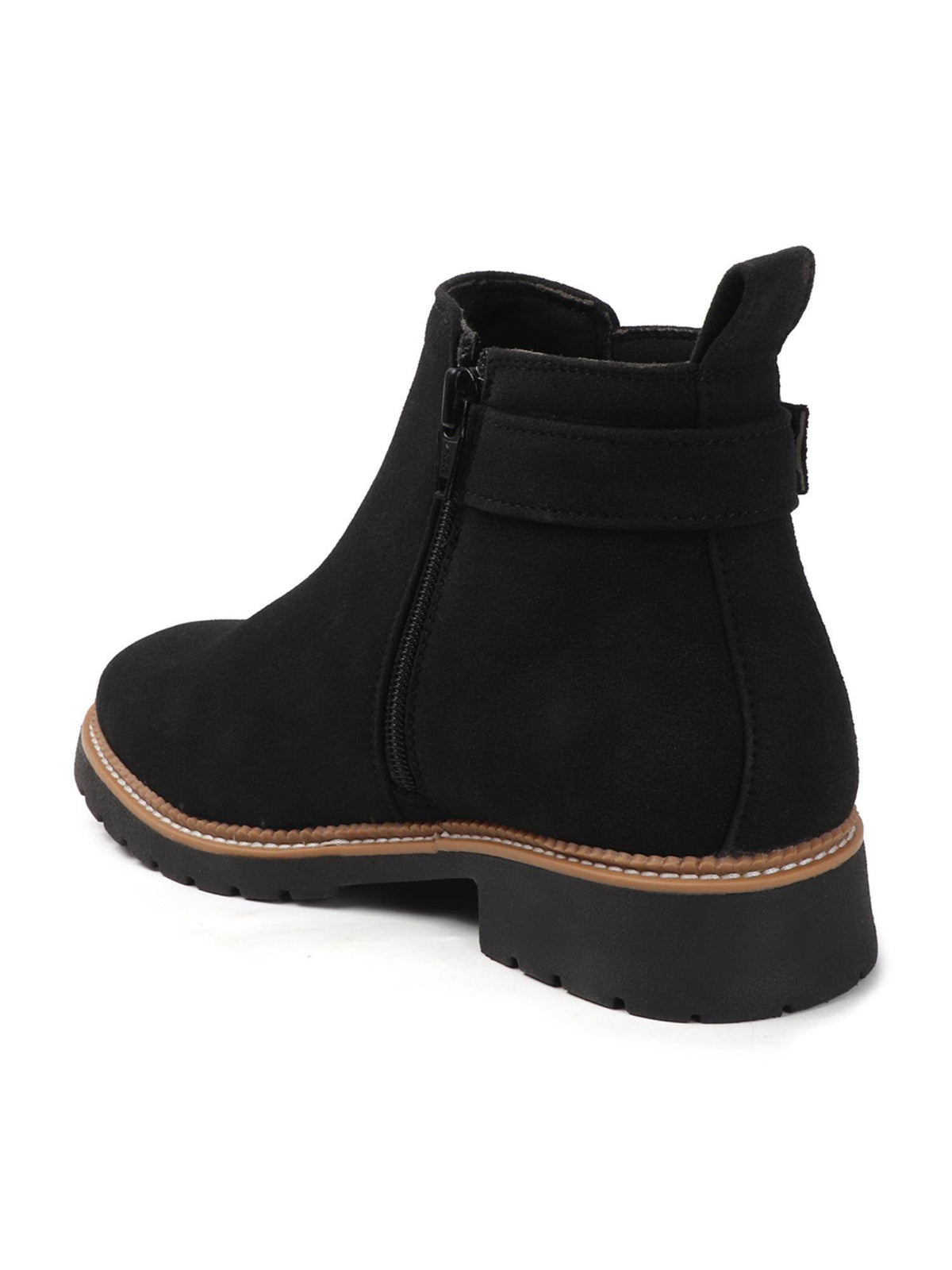 Women Dark Brown Buckled Boots | BT61 - view 13