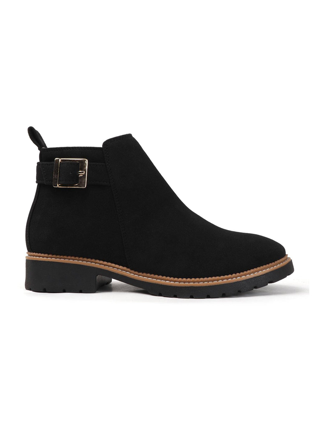Women Dark Brown Buckled Boots | BT61 - view 14