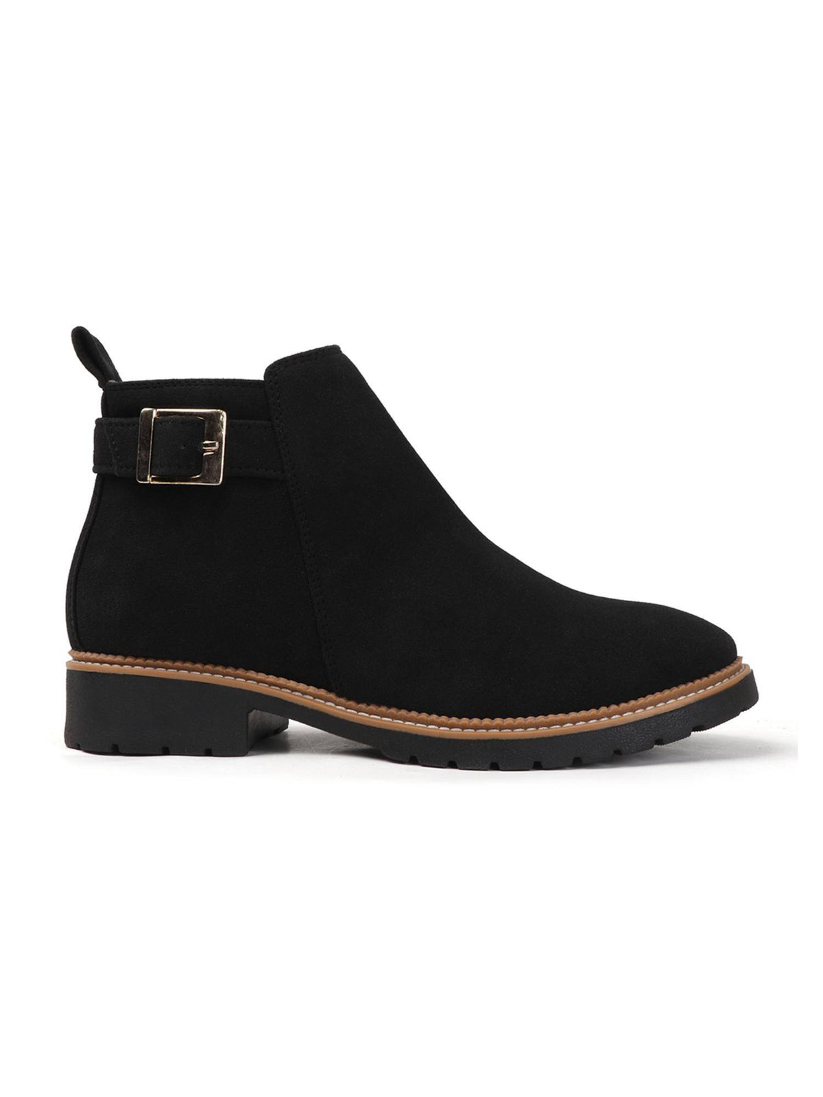 Women Dark Brown Buckled Boots | BT61 - view 14