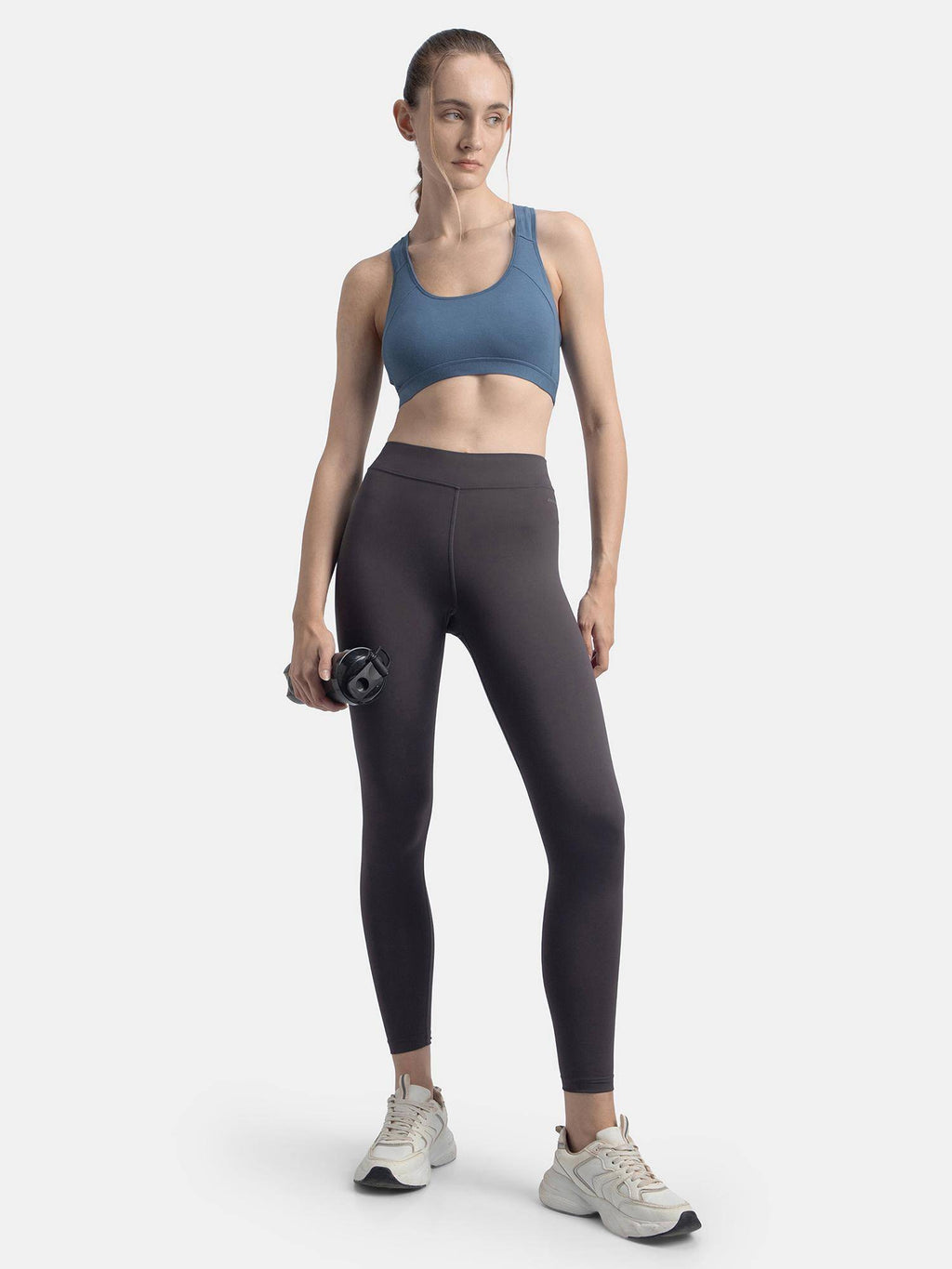 1380 Wirefree Padded Cotton Elastane Active Bra - Wine Tasting | sb09 - view 28
