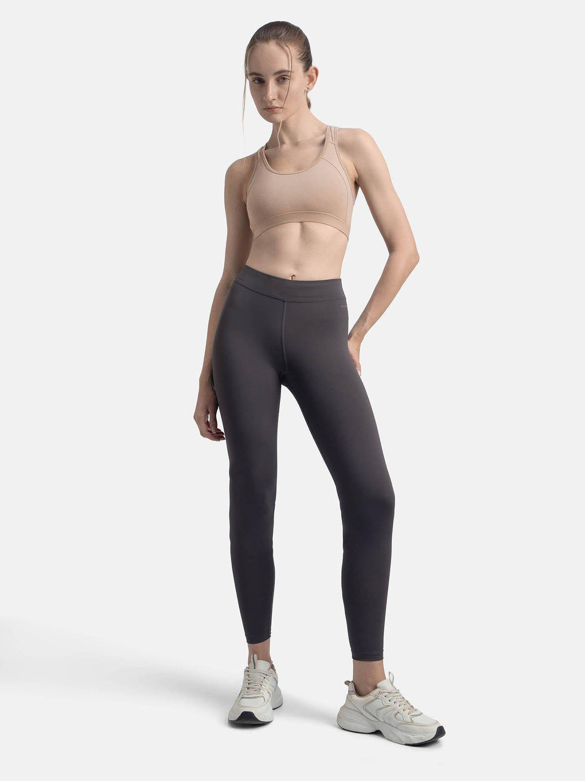 1380 Wirefree Padded Cotton Elastane Active Bra - Wine Tasting | sb09 - view 18