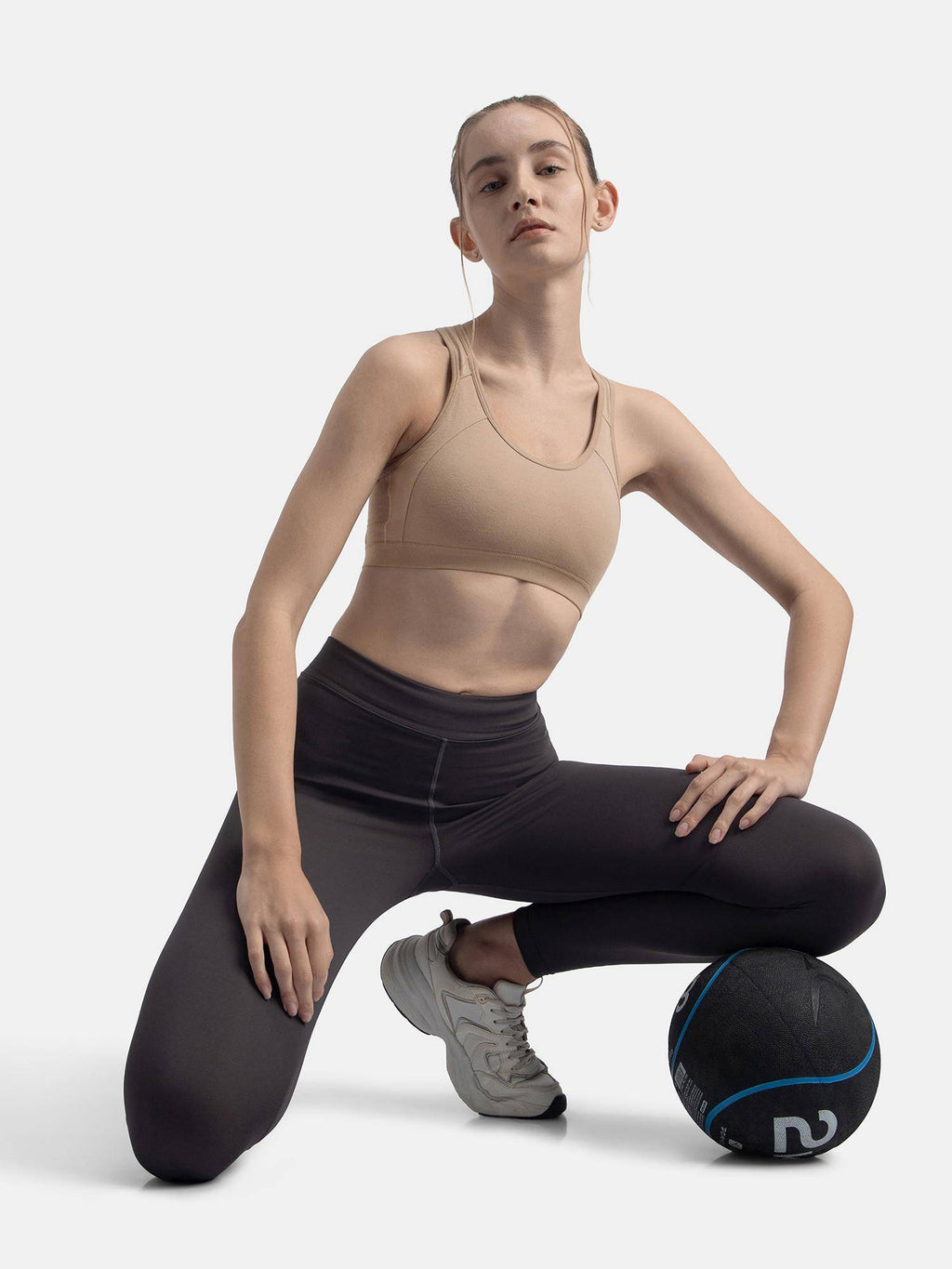 1380 Wirefree Padded Cotton Elastane Active Bra - Wine Tasting | sb09 - view 20