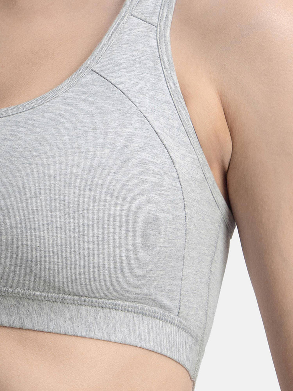 1380 Wirefree Padded Cotton Elastane Active Bra - Wine Tasting | sb09 - view 37