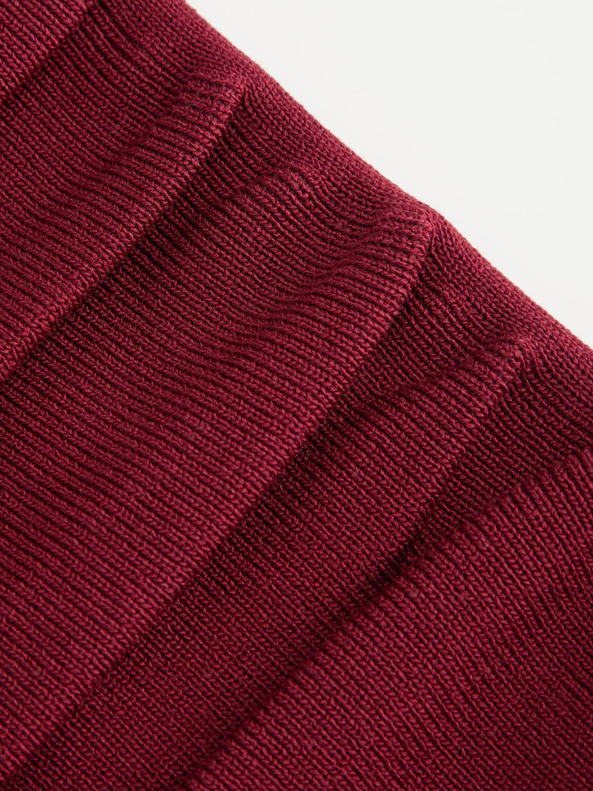 Maroon Faux Pearl Split Ruched Knit Crop Top | CT61 - view 5