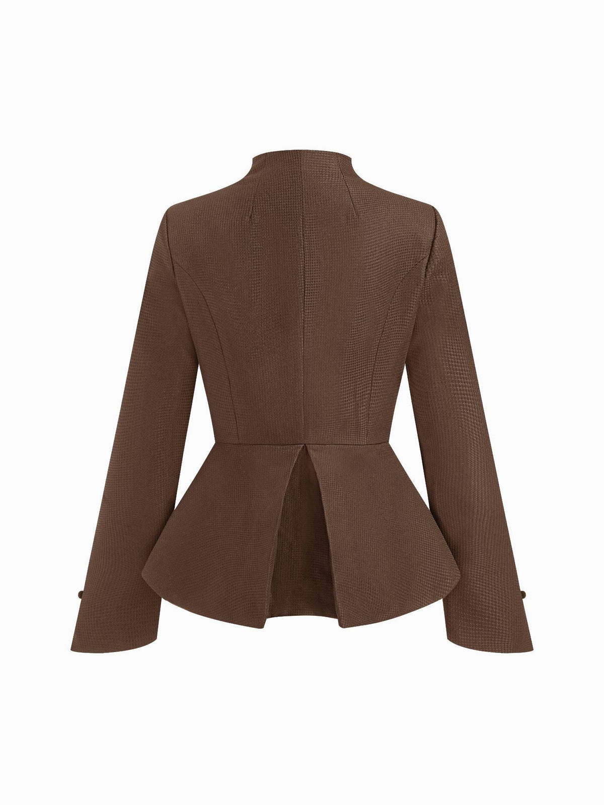 Split Peplum Long Sleeve Jacket | JC78 - view 6