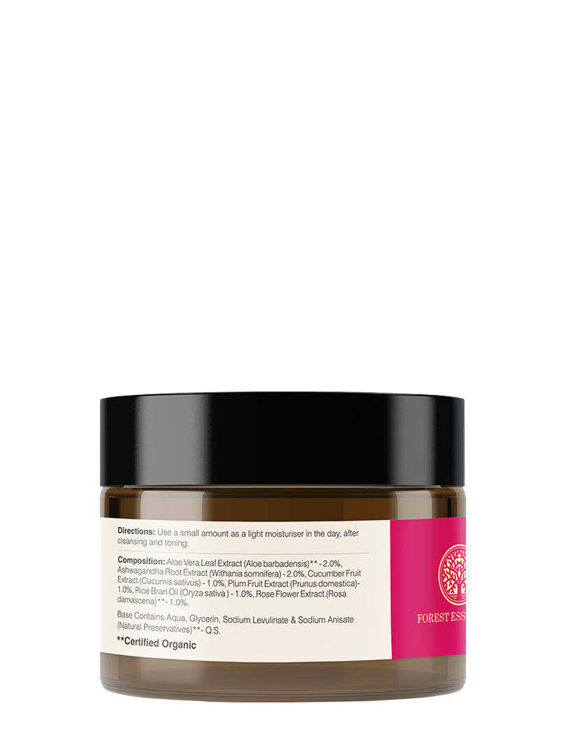 Light Hydrating Facial Gel with Pure Rosewater - Ayurvedic Lightweight Moisturiser | FC3 - view 3