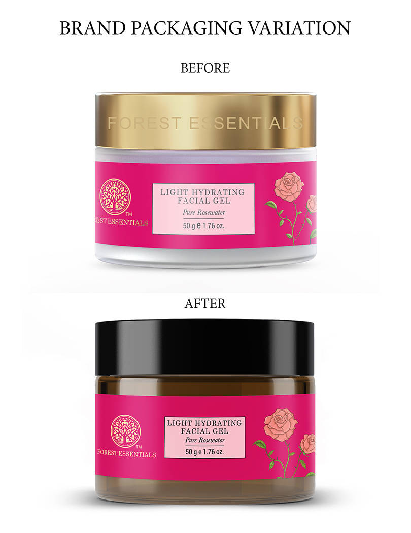 Light Hydrating Facial Gel with Pure Rosewater - Ayurvedic Lightweight Moisturiser | FC3 - view 5