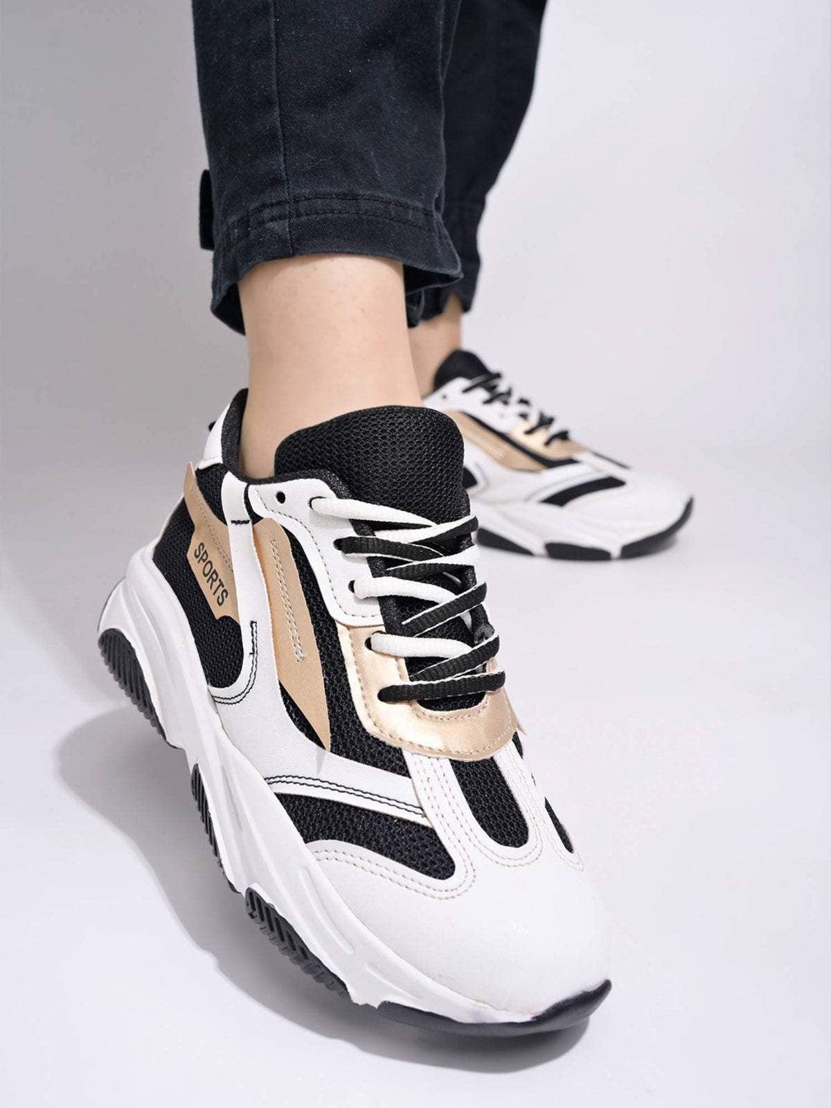 Smart Casual Comfortable White Sneakers for Women | SN09 - view 3