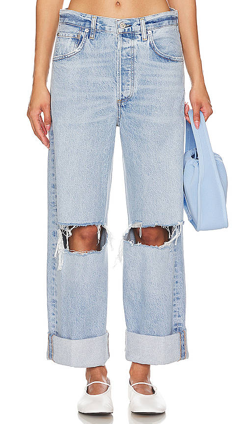 Ayla Baggy Cuffed Crop | BG78 - view 1