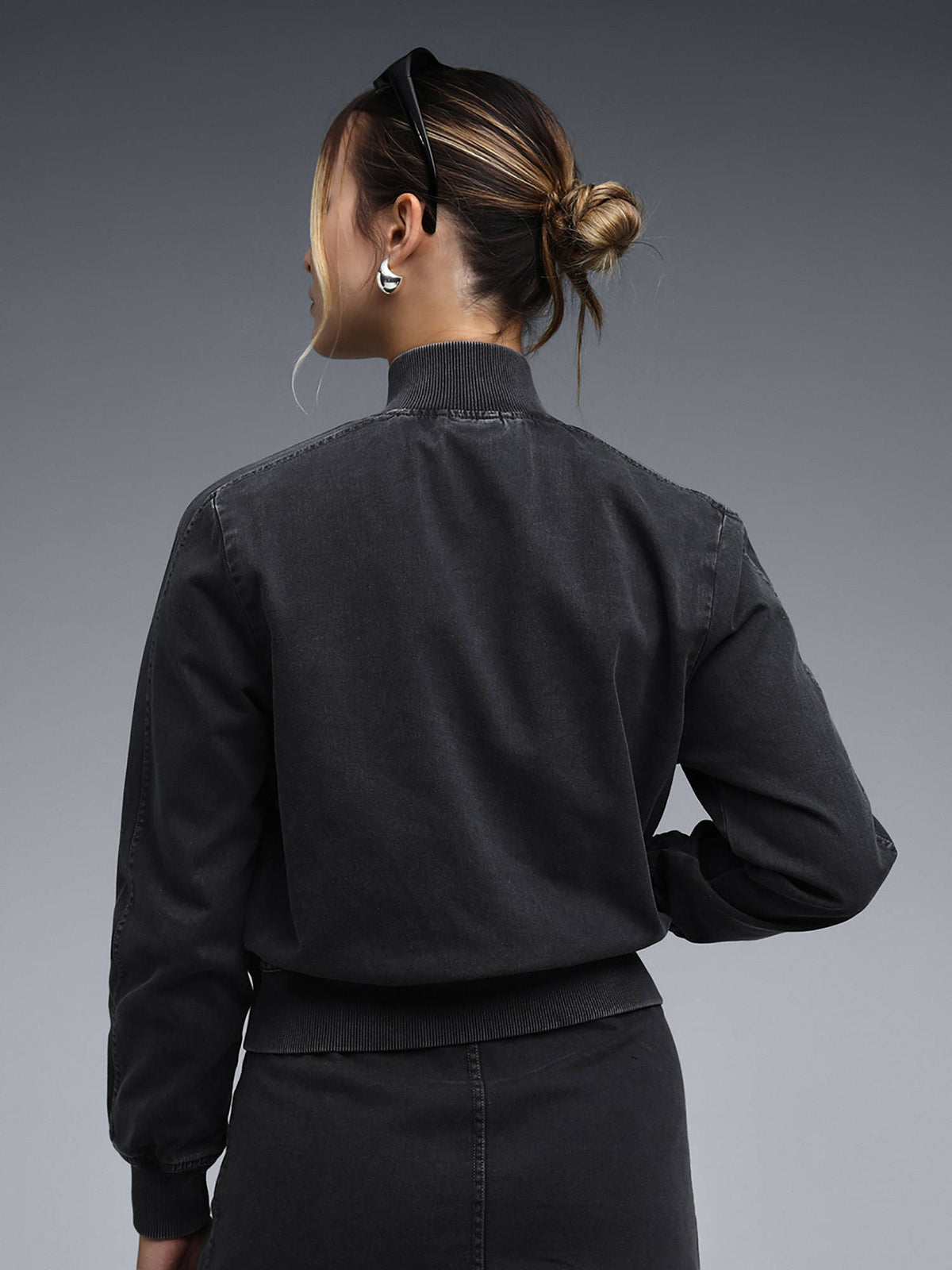 FUTURE ARCHIVE Womens Washed Twill Short Jacket | JC78 - view 4