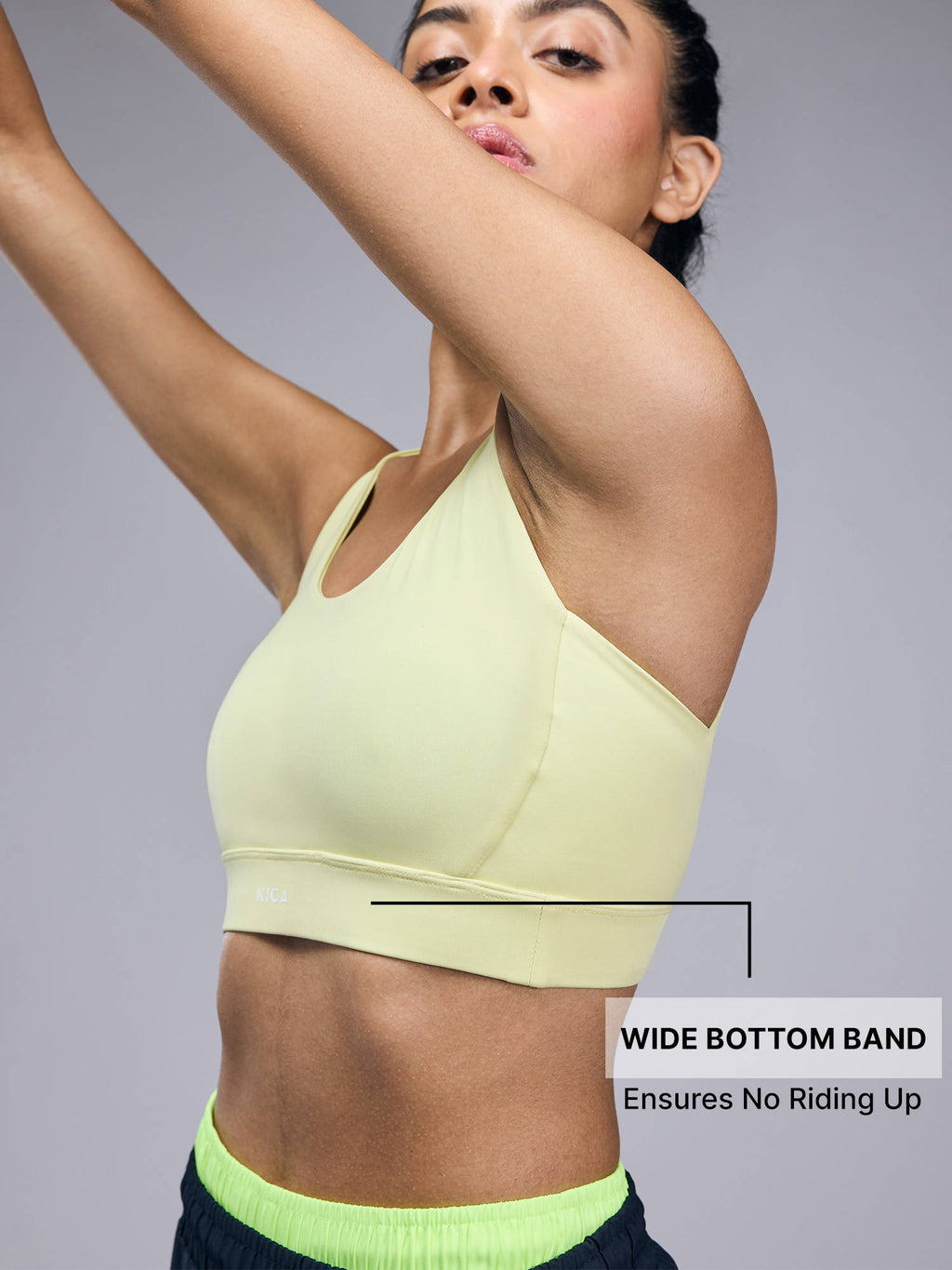 Mid-Impact Strappy Sports Bra with Removable Pads in KICASKN™ Fabric KIC102-Pink Printed | sb09 - view 9