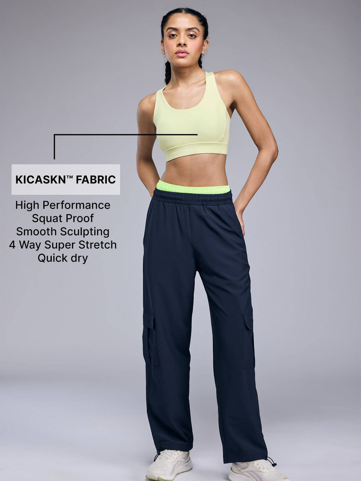Mid-Impact Strappy Sports Bra with Removable Pads in KICASKN™ Fabric KIC102-Pink Printed | sb09 - view 11
