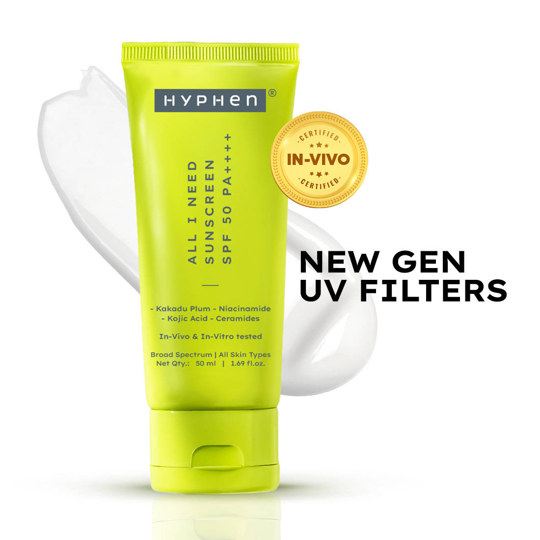 All I Need Sunscreen SPF50 PA++++, Moisturizes, Repairs UV Damage, In-Vivo Tested | FC3 - view 1