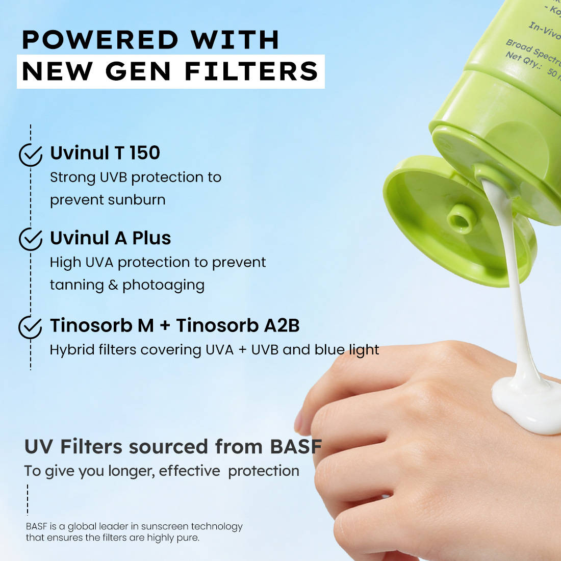 All I Need Sunscreen SPF50 PA++++, Moisturizes, Repairs UV Damage, In-Vivo Tested | FC3 - view 3