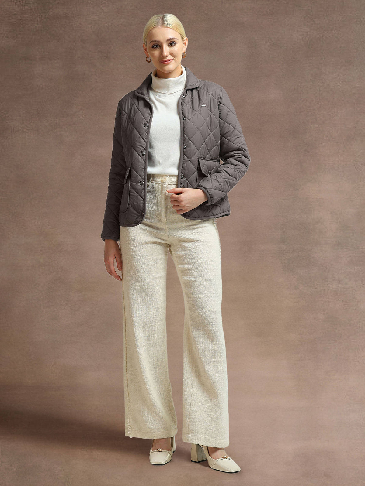 Spread Collar Puffer Jacket | JC78 - view 9