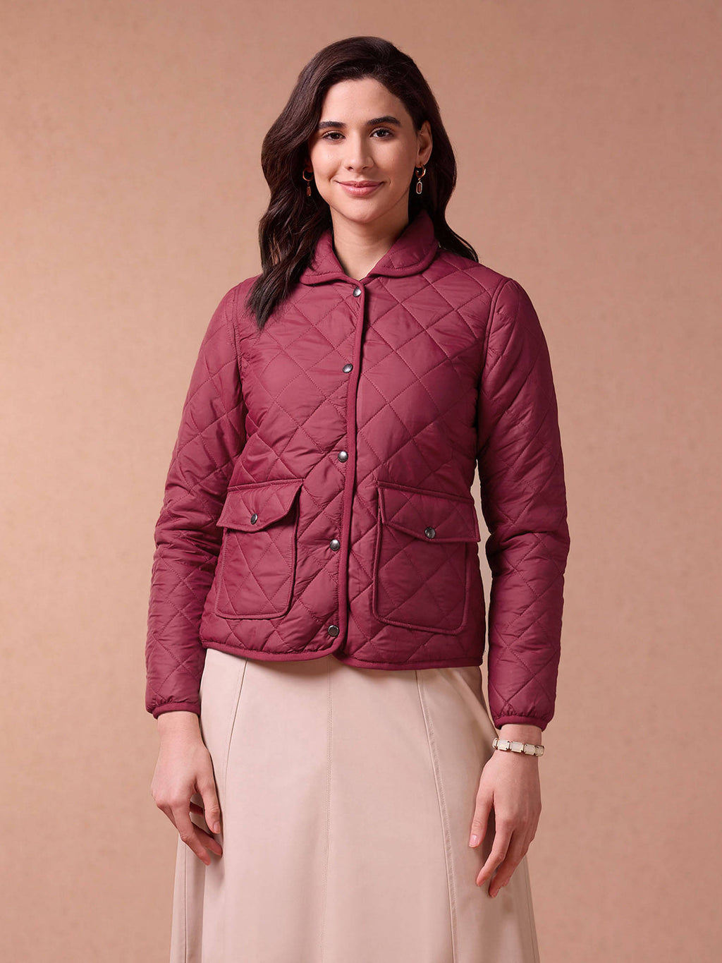 Spread Collar Puffer Jacket | JC78 - view 5