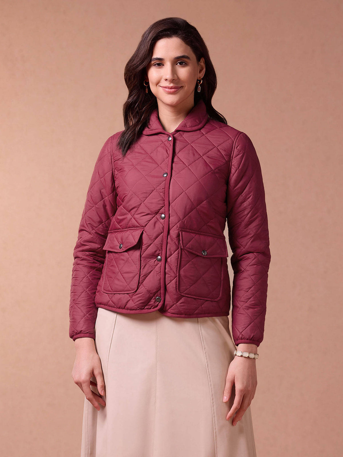 Spread Collar Puffer Jacket | JC78 - view 5