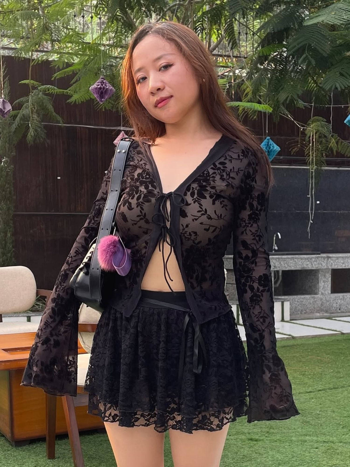 Black Lace Shrug | JC78 - view 1