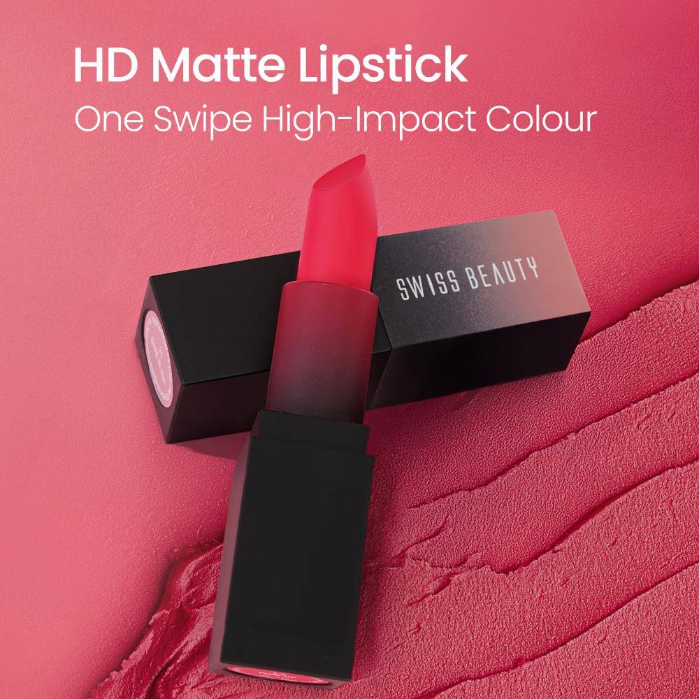 HD Matte Lipstick , High Coverage , Lightweight | L12 - view 4
