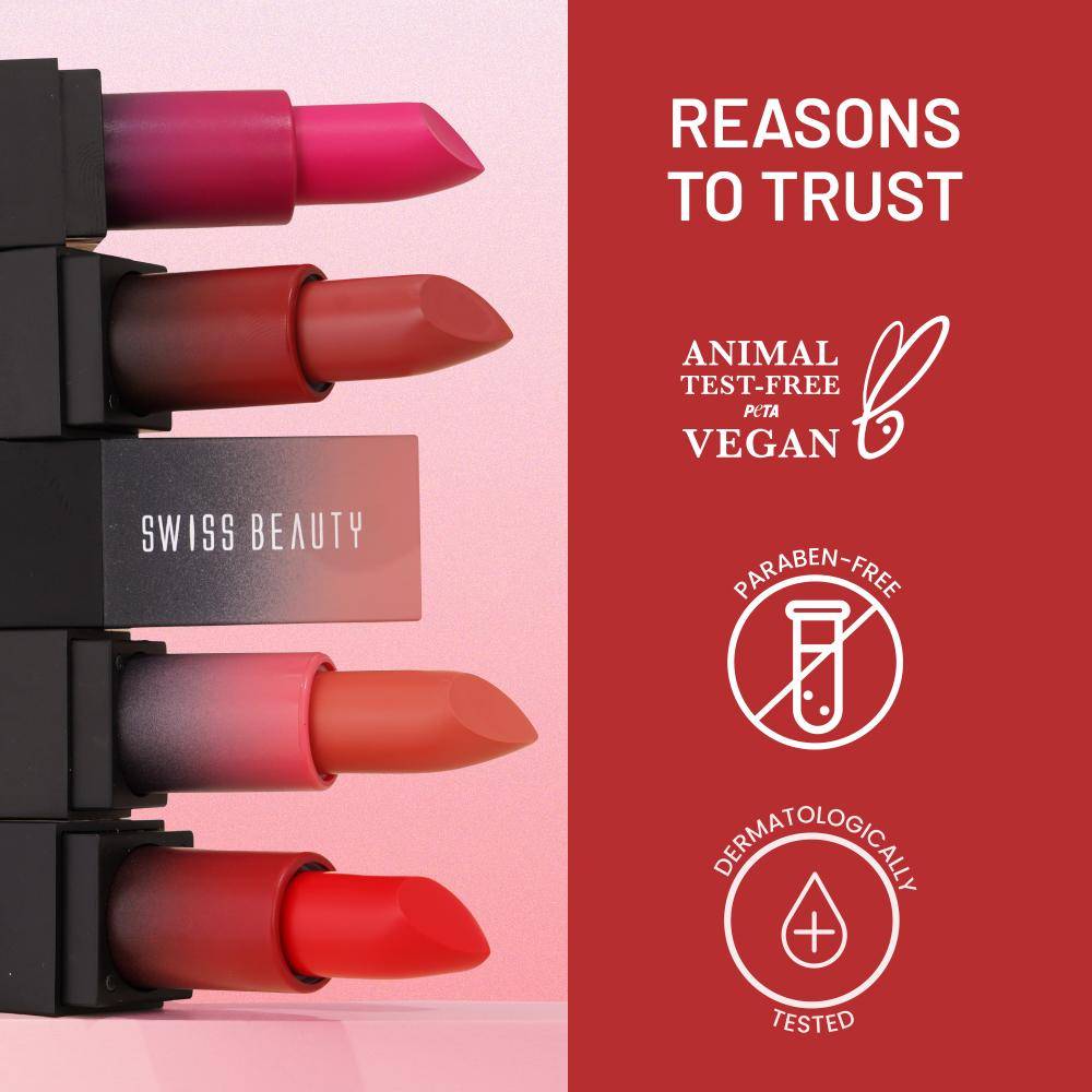 HD Matte Lipstick , High Coverage , Lightweight | L12 - view 6