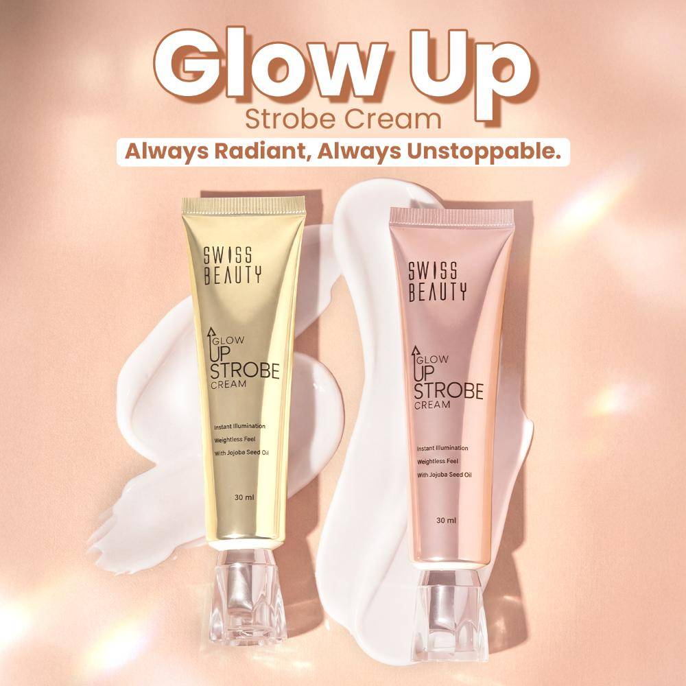 Glow Up Strobe Cream, Dewy Radiance, Versatile Use With Jojoba Oil | F14 - view 2