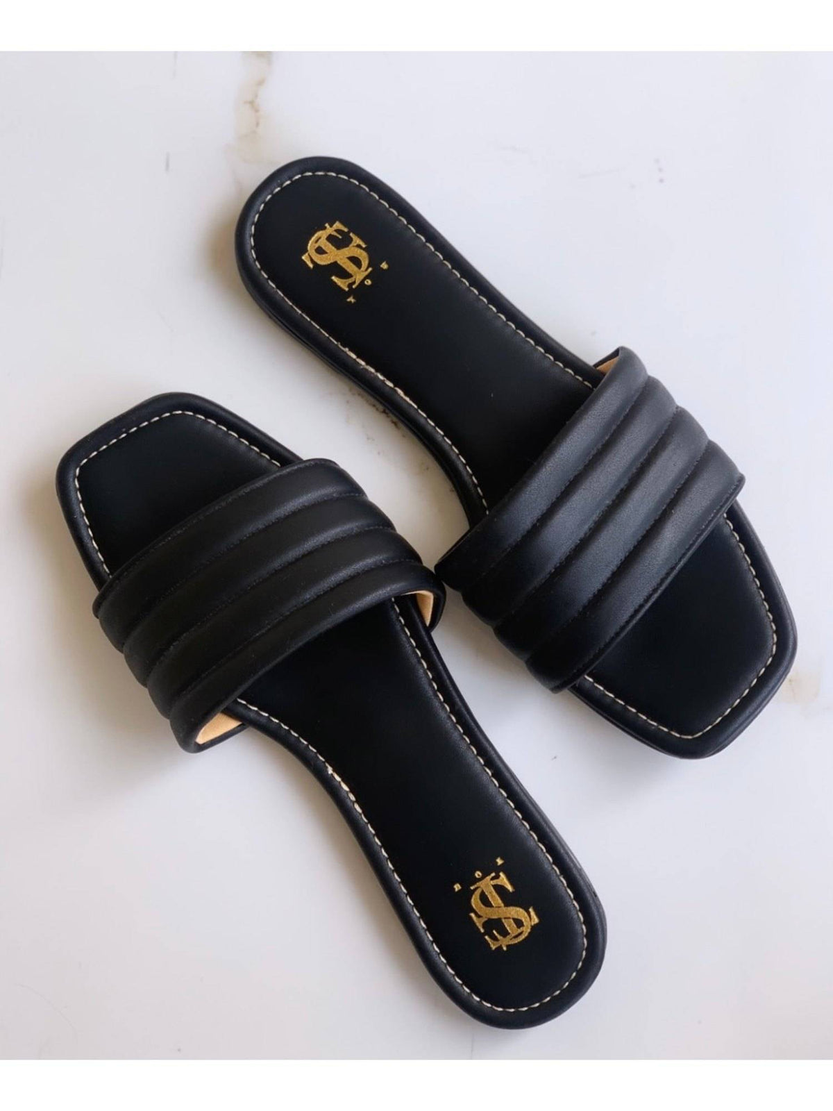 Stfy Solid Toned Sliders | F61 - view 1