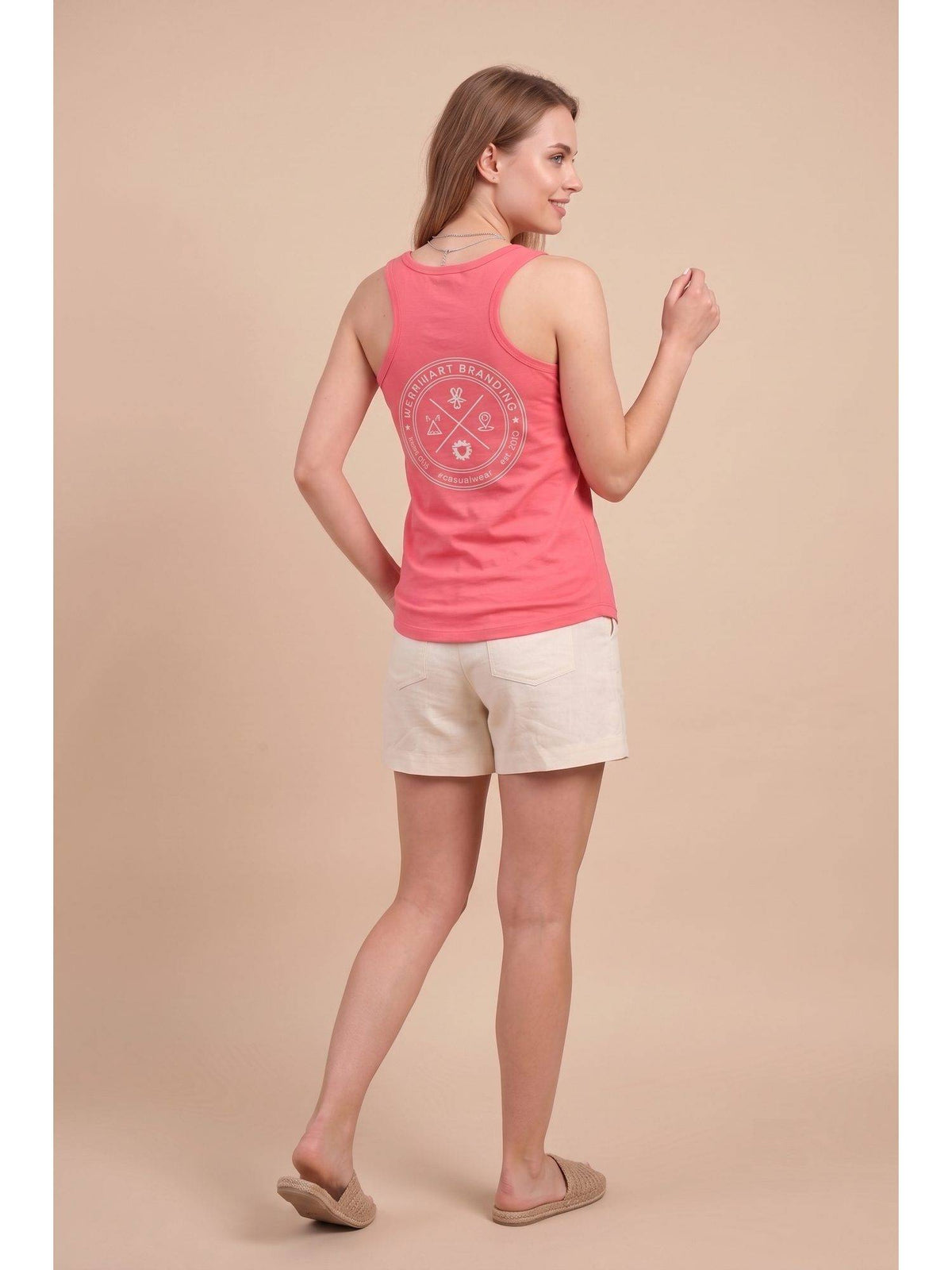Women Pink Wineberry Tank Top | TT98 - view 5