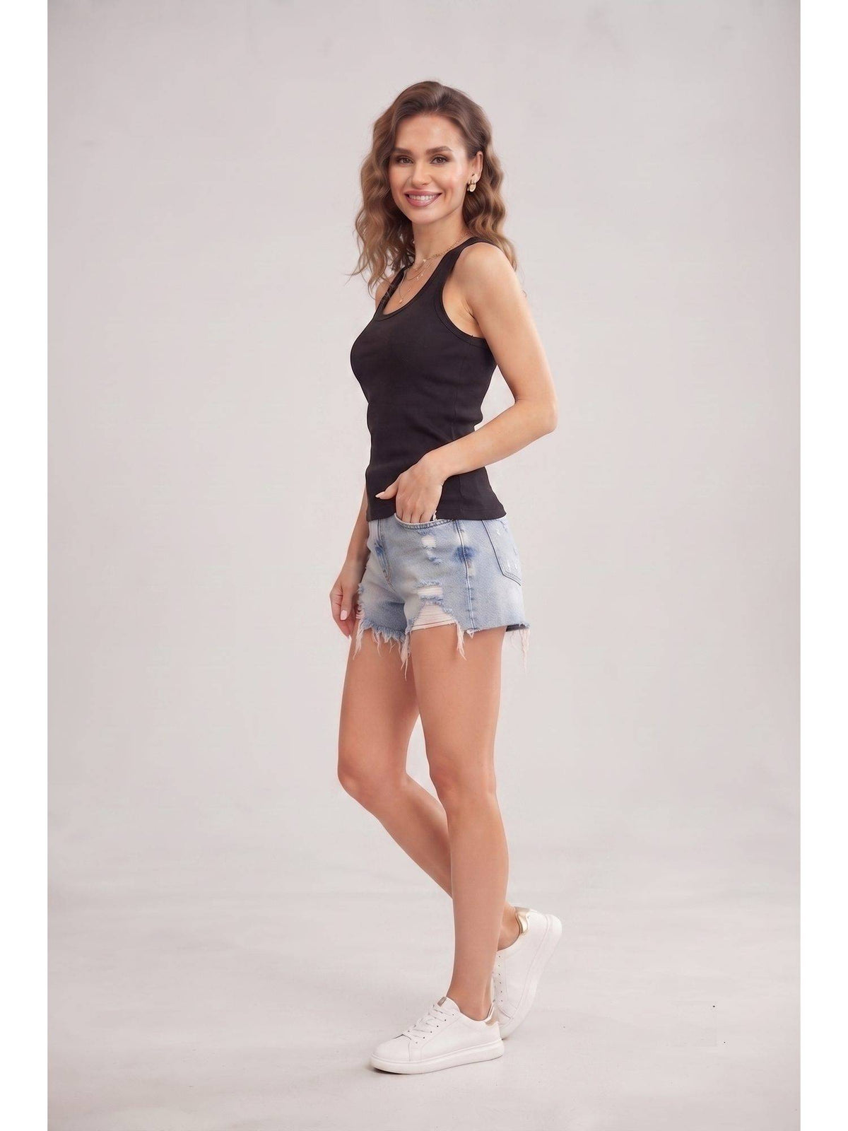Black Wineberry Women Tank Top | TT98 - view 2