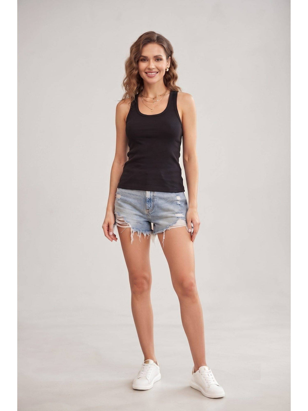 Black Wineberry Women Tank Top | TT98 - view 3