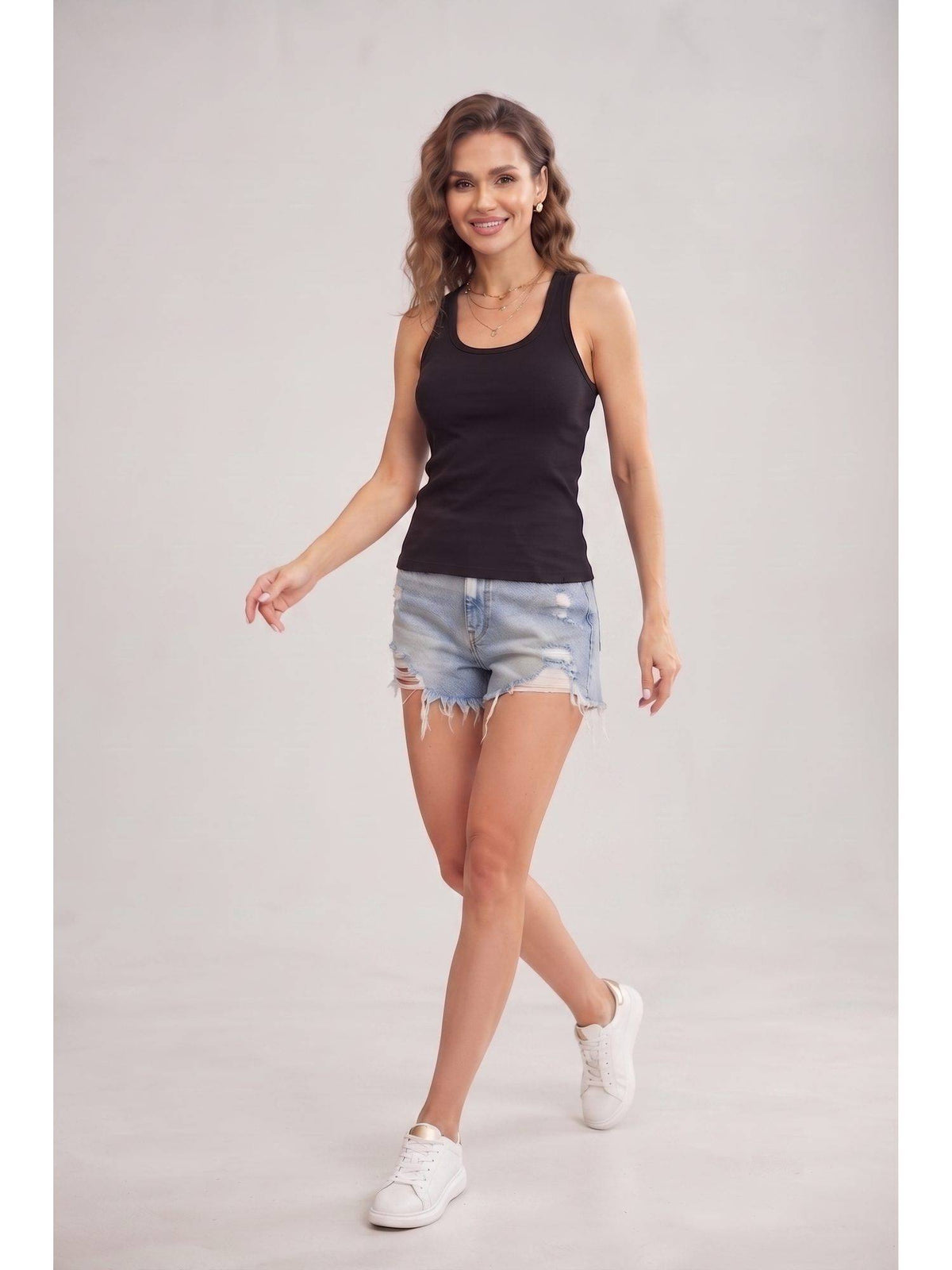 Black Wineberry Women Tank Top | TT98 - view 4