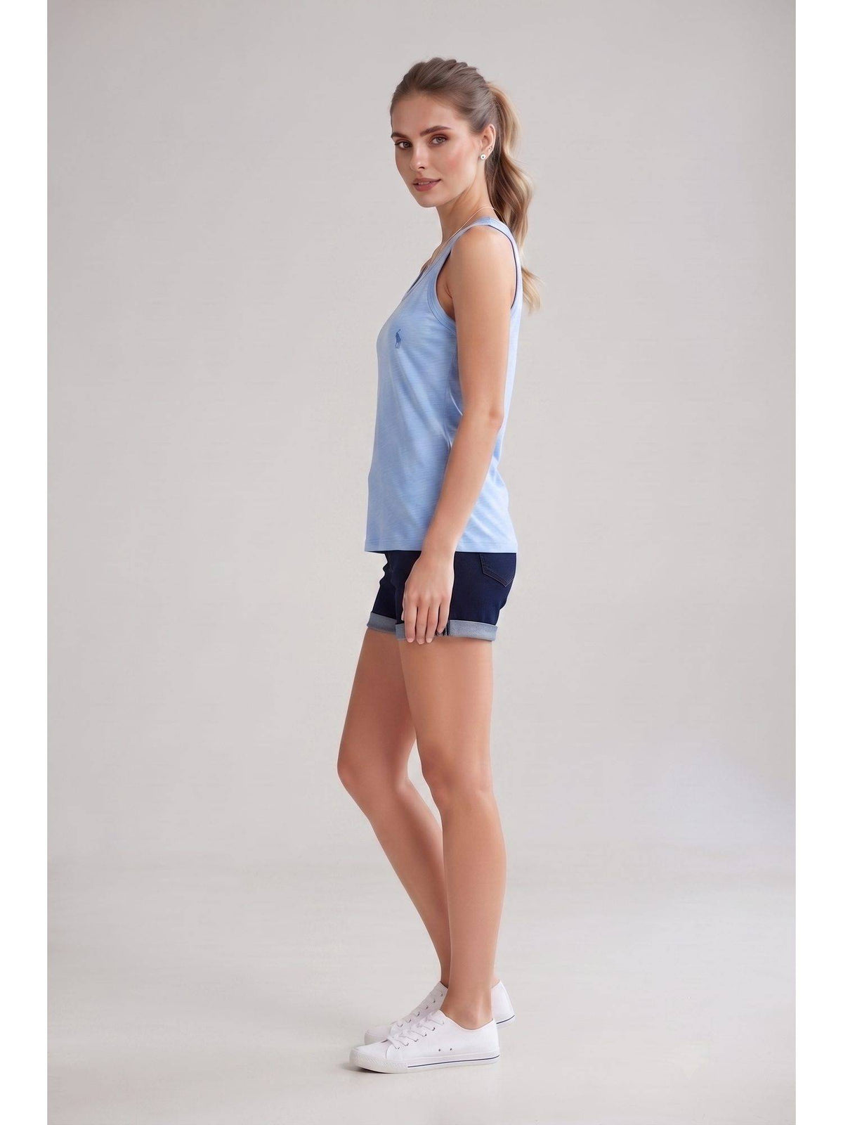 Blue Wineberry Womens Tank Top | TT98 - view 3