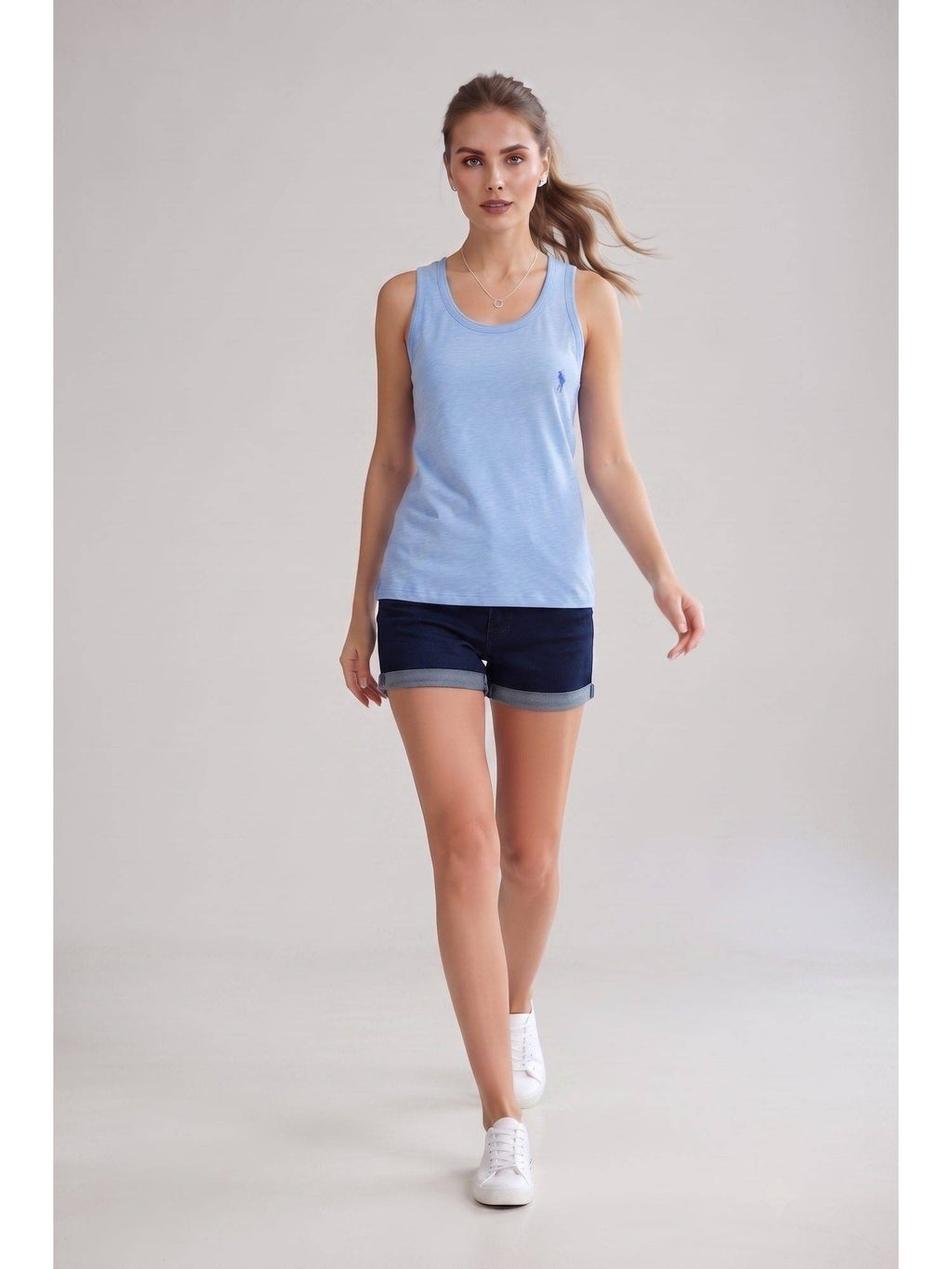 Blue Wineberry Womens Tank Top | TT98 - view 5
