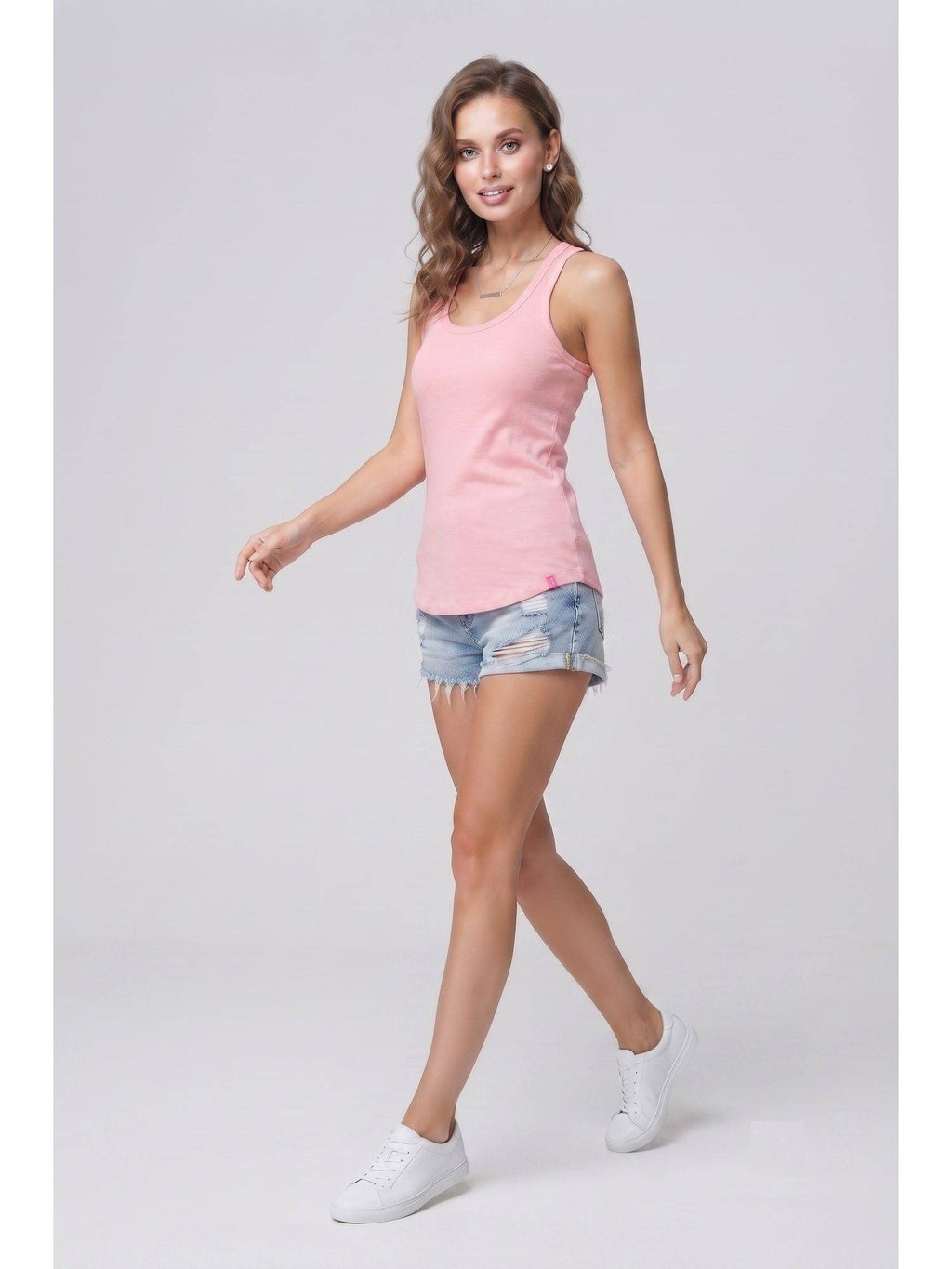 Beige Wineberry Womens Tank Top | TT98 - view 22