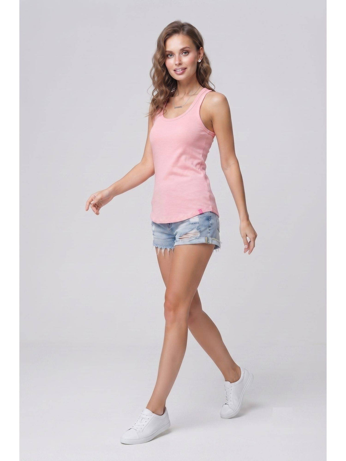 Beige Wineberry Womens Tank Top | TT98 - view 22
