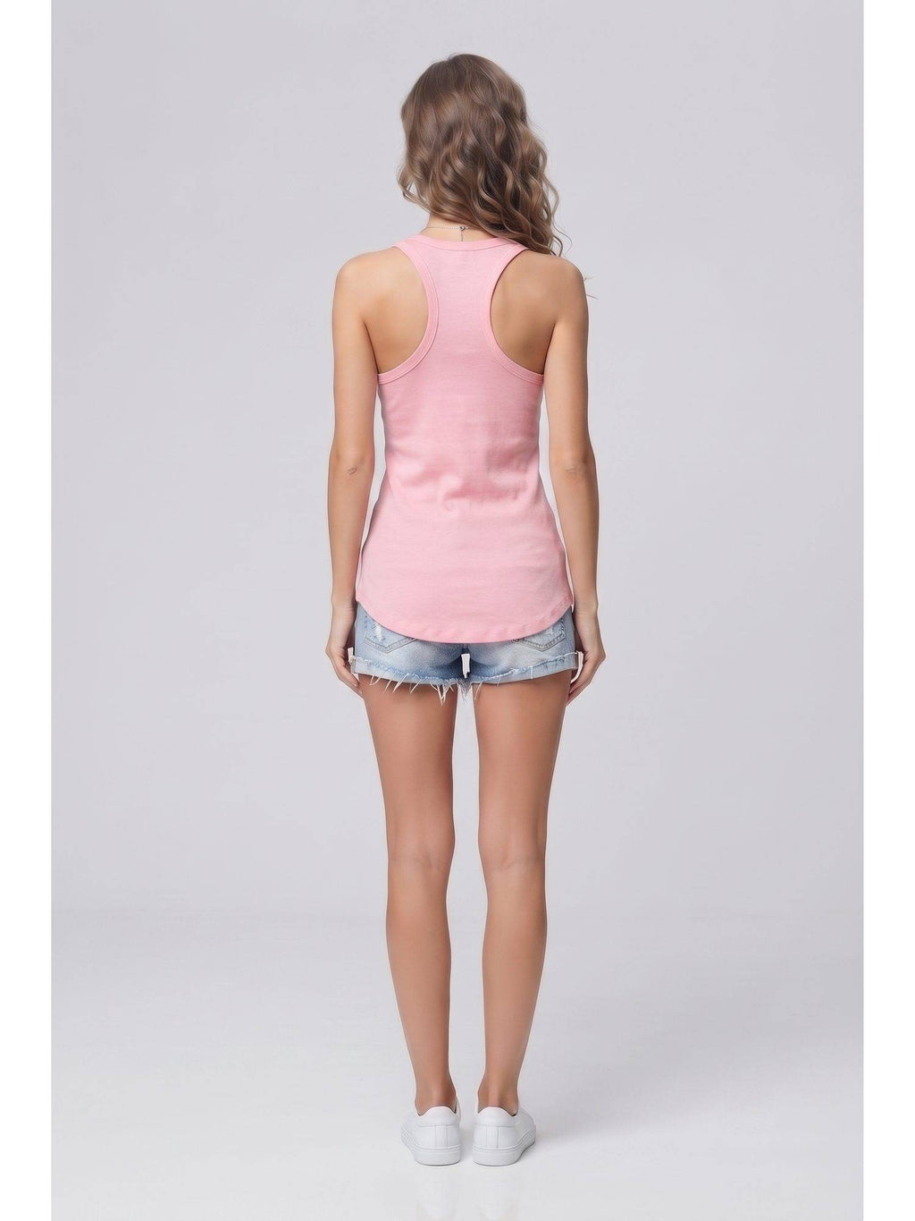Pink Wineberry Womens Tank Top | TT98 - view 3
