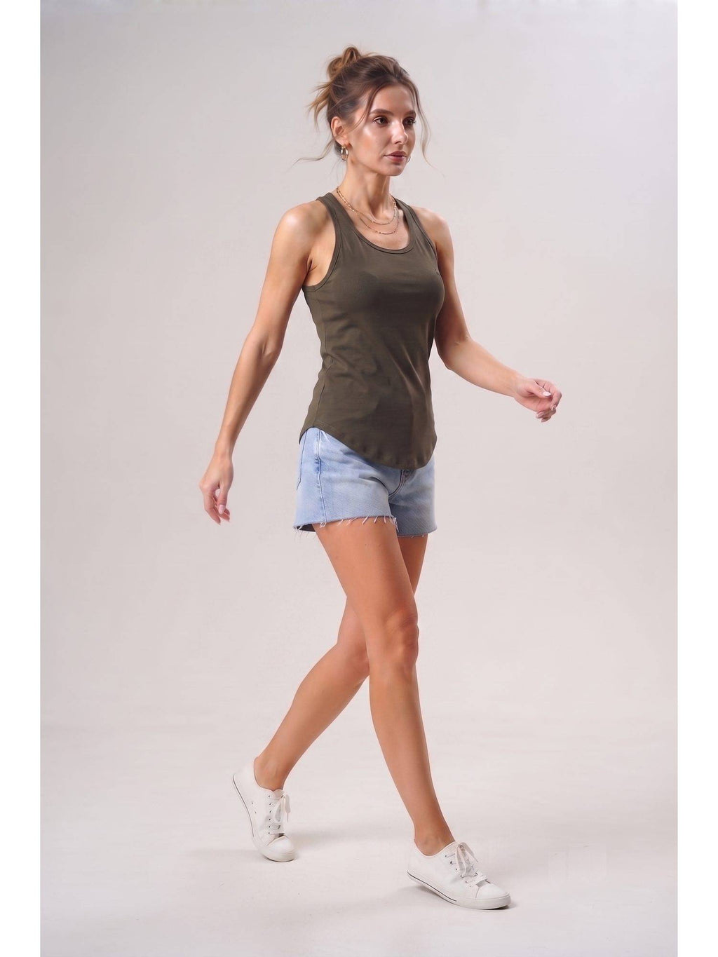 Beige Wineberry Womens Tank Top | TT98 - view 32