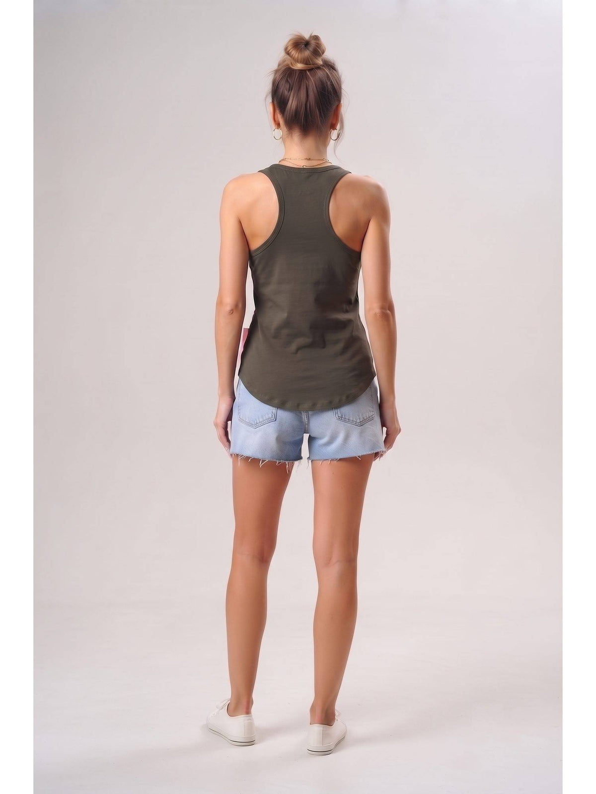 Beige Wineberry Womens Tank Top | TT98 - view 34