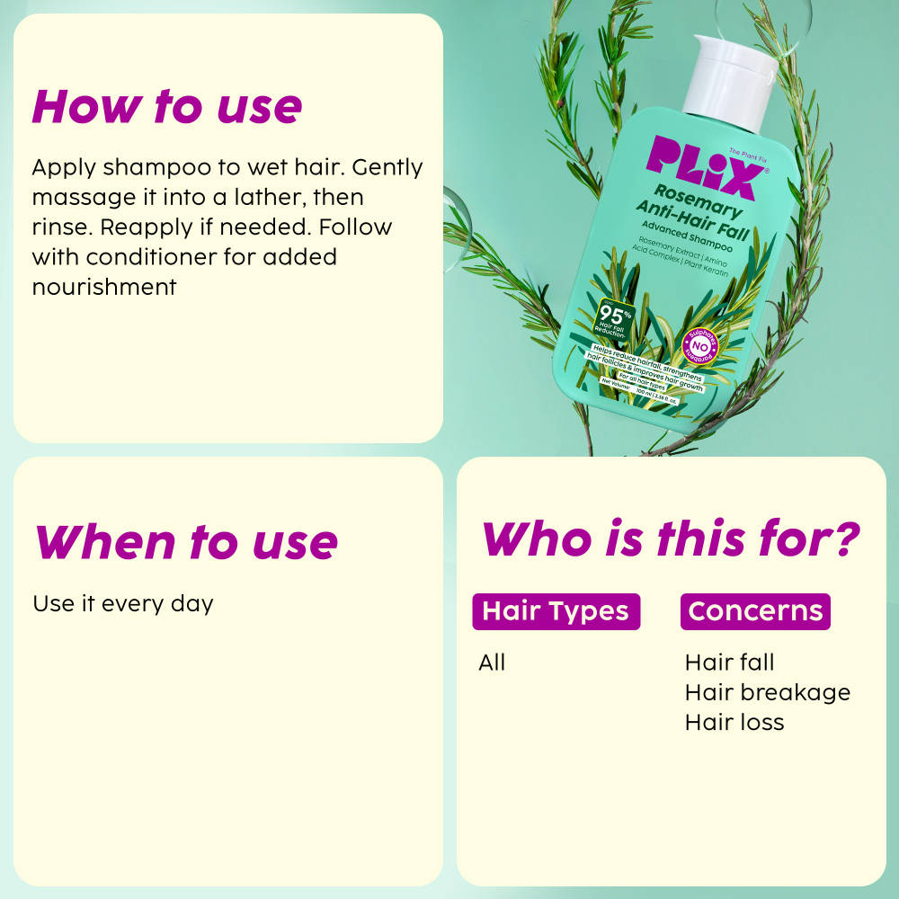 The Plant Fix Rosemary Anti Hairfall Advanced Shampoo | PL1 - view 6