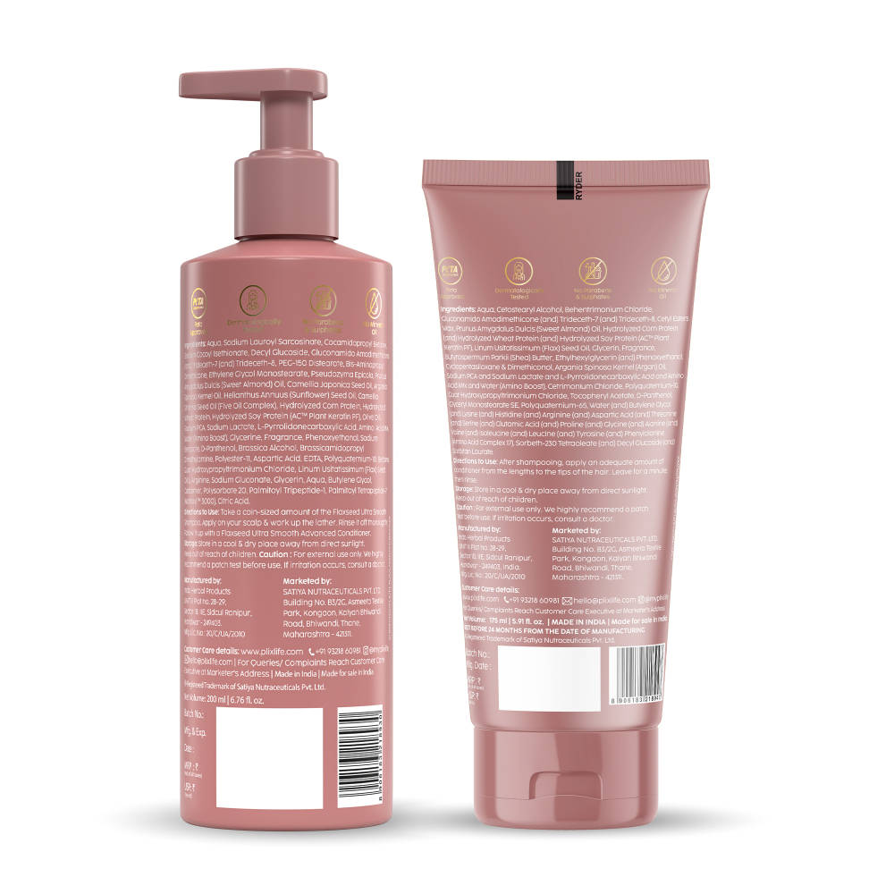 The Plant Fix Flaxseed Ultra Smooth Advanced Shampoo & Conditioner Combo | PL1 - view 2