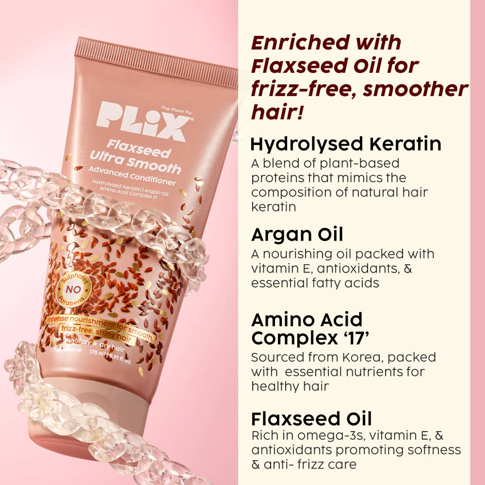 The Plant Fix Flaxseed Ultra Smooth Advanced Shampoo & Conditioner Combo | PL1 - view 5