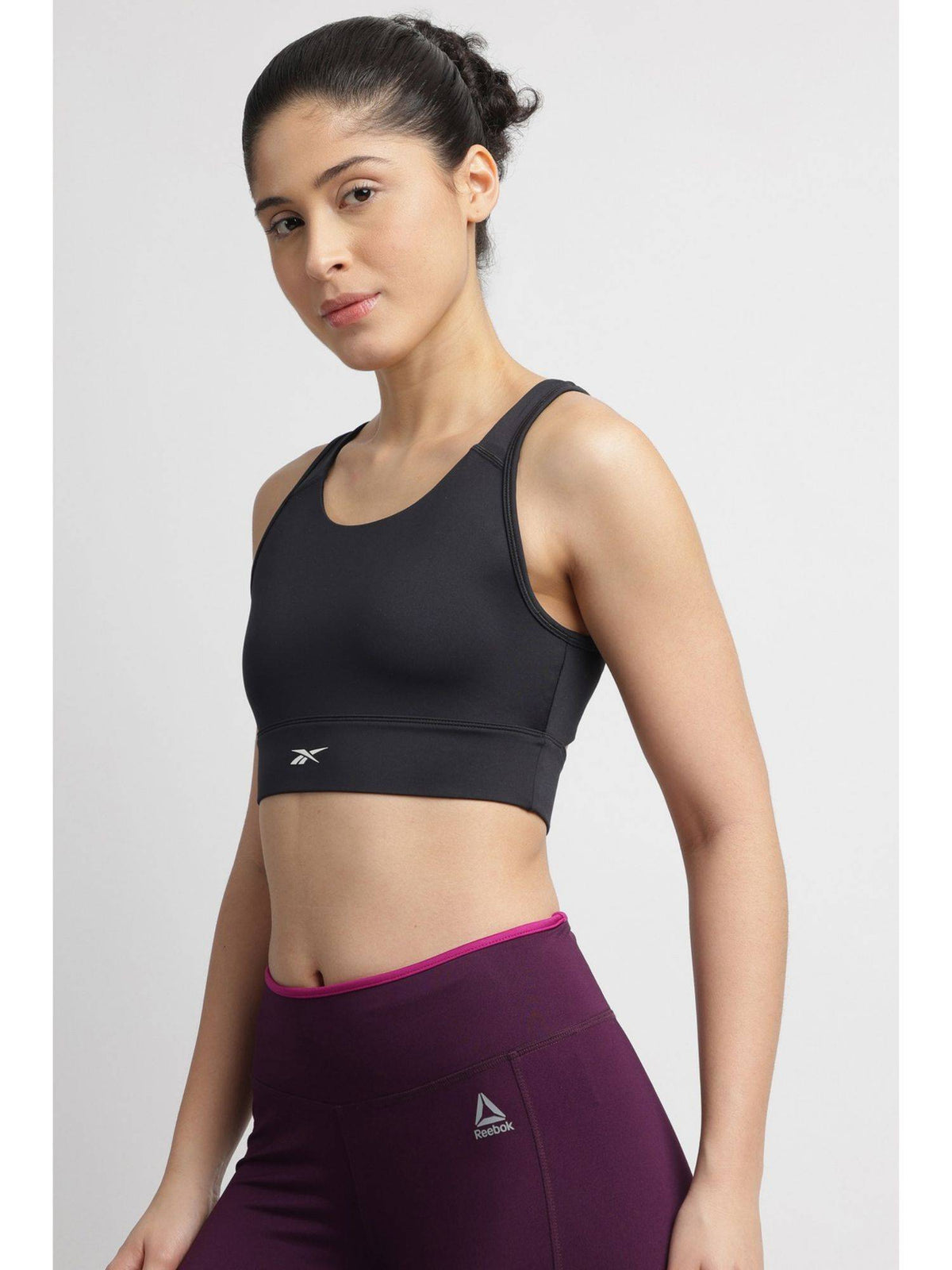 Women Black Sports Bra | sb09 - view 2