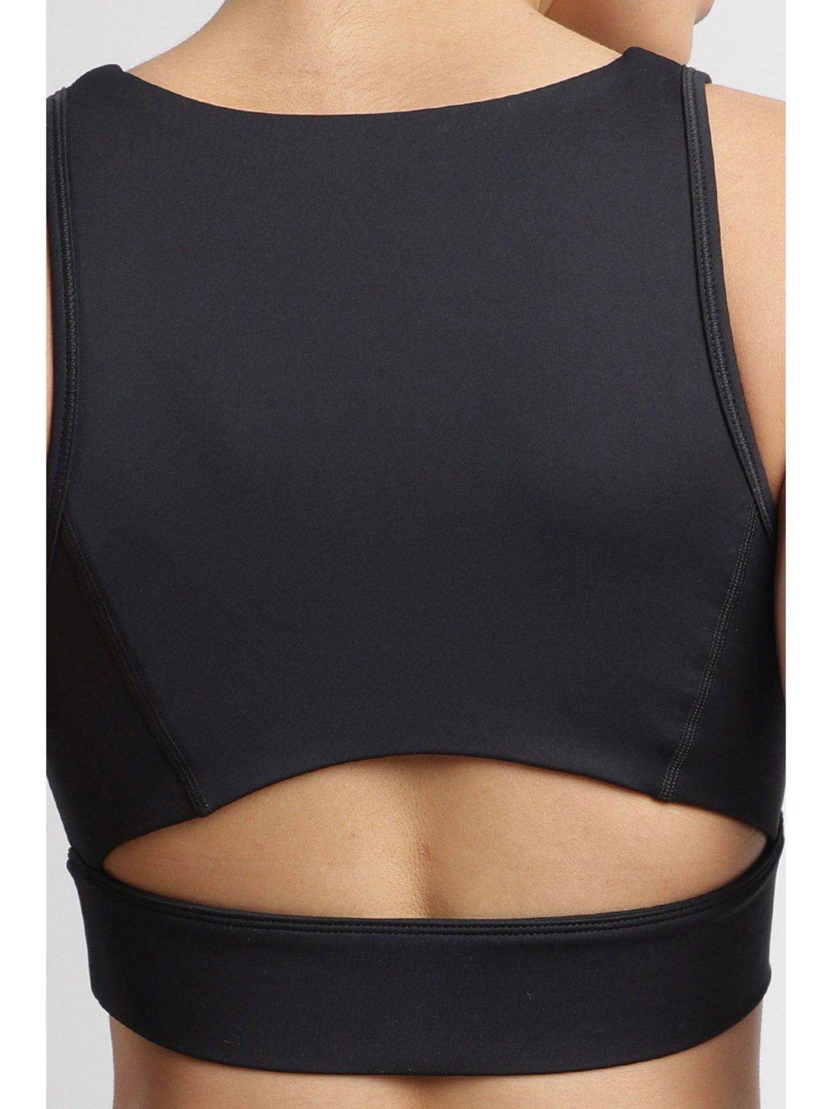 Women Black Sports Bra | sb09 - view 3