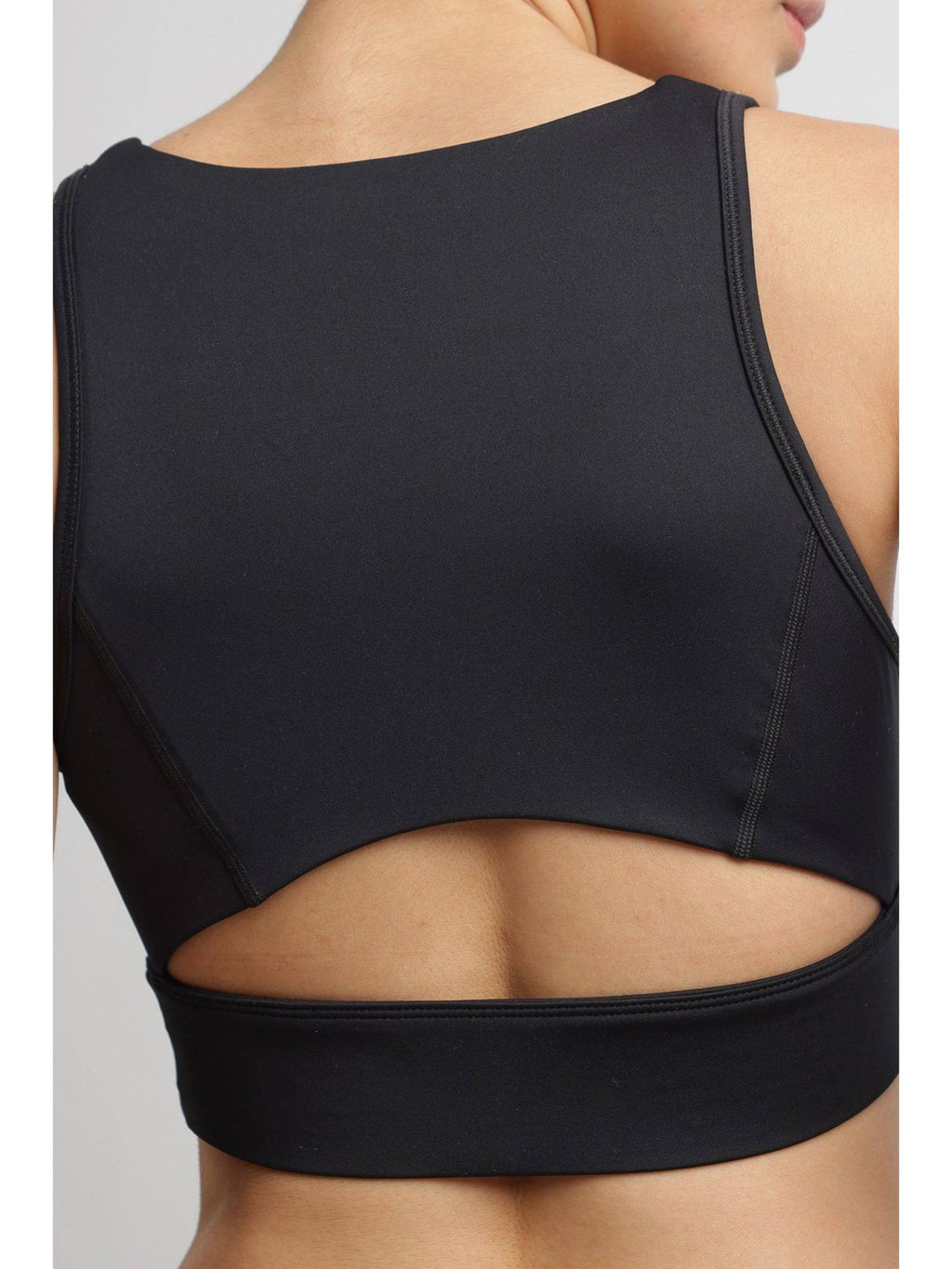 Women Black Sports Bra | sb09 - view 6