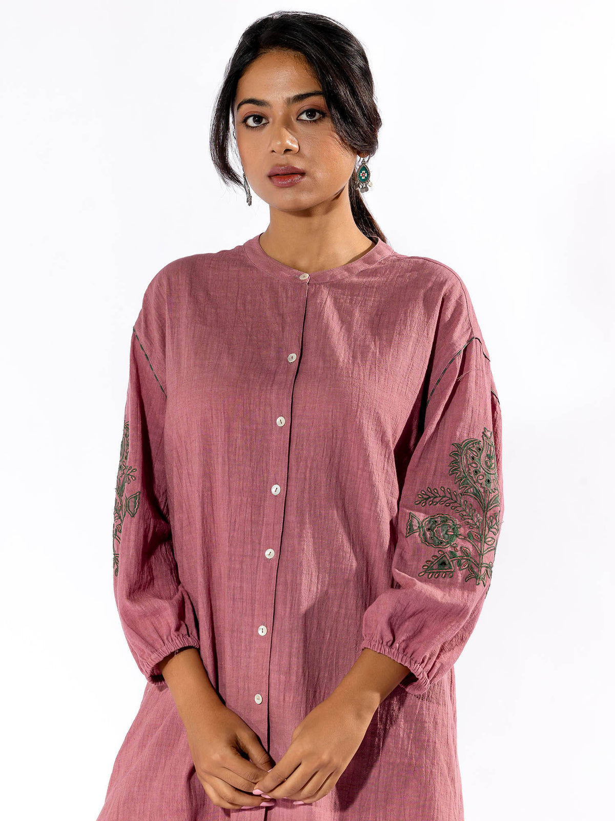 Peach Cotton Kurta | KDG - view 2